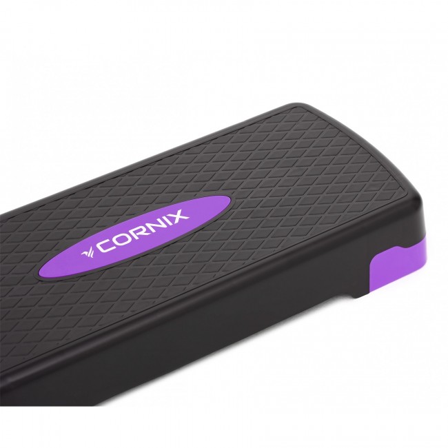 Степ-платформа 2-ступінчаста Cornix 68 х 28 х 10-15 см XR-0188 Black/Purple
