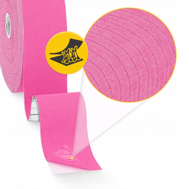 Стрічка кінезіологічна (кінезіо тейп) 4FIZJO 5 см x 31 м Sky Pink (P-5905973405553)