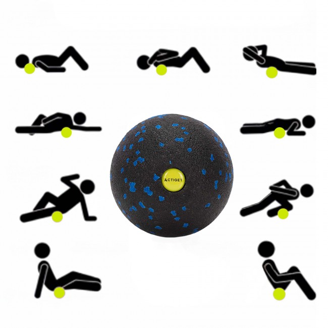 Массажный мяч Actiget EPP 8 см ACT0095 Black/Blue