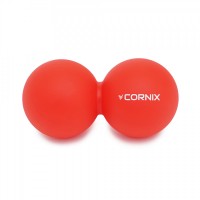 Массажный мяч Cornix Lacrosse DuoBall 6.3 x 12.6 см XR-0112 Red