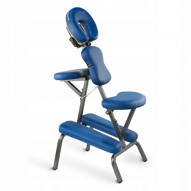 Стілець для масажу 4FIZJO регульований, складаний Blue (P-5905973402781) Стілець для масажу 4FIZJO регульований, складаний Blue (P-5905973402781)