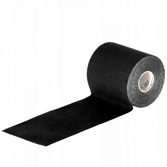 Стрічка кінезіологічна (кінезіо тейп) 4FIZJO 7.5 см x 5 м Black (P-5907739318886)