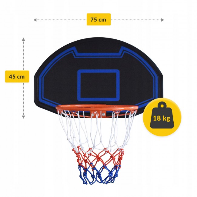 Баскетбольный щит Falcon Backyard 75 x 45 см настенный BASKET01 (P-5905973400664)