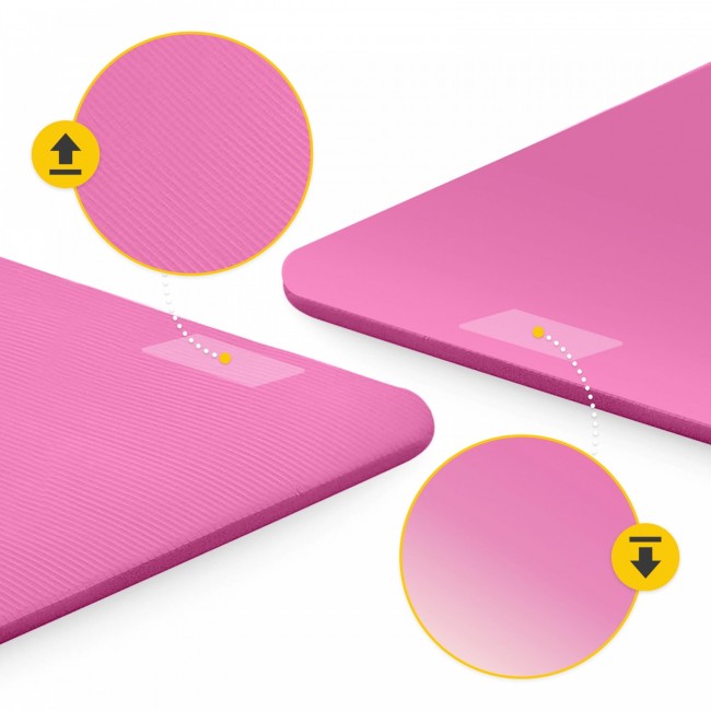 Коврик (мат) спортивный 4FIZJO NBR 180 x 60 x 1.5 см для йоги и фитнеса Pink (P-5905973405669)