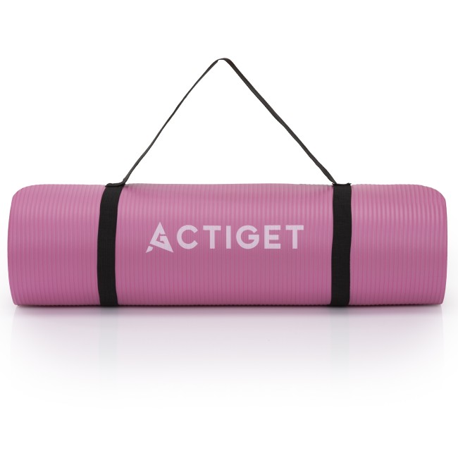 Коврик спортивный Actiget NBR 183 x 61 x 1 cм для йоги и фитнеса ACT0018 Pink