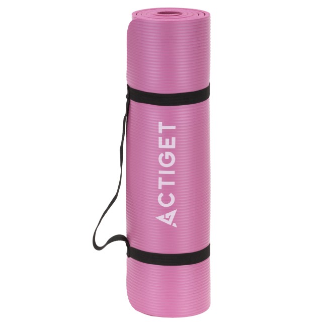 Коврик спортивный Actiget NBR 183 x 61 x 1 cм для йоги и фитнеса ACT0018 Pink