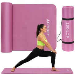 Килимок спортивний Actiget NBR 183 x 61 x 1 см для йоги та фітнесу ACT0018 Pink