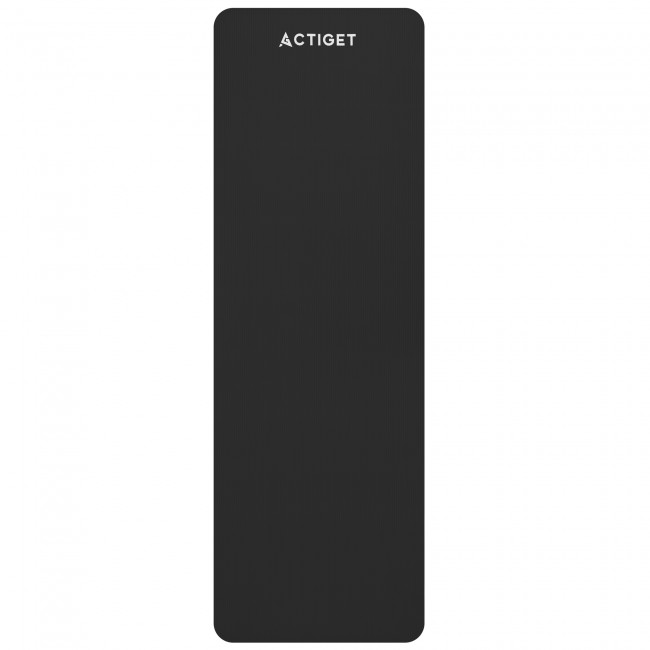 Коврик спортивный Actiget NBR 183 x 61 x 1 cм для йоги и фитнеса ACT0020 Black