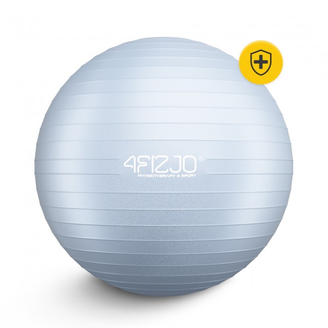 Мяч для фитнеса (фитбол) 4FIZJO 65 см Anti-Burst Grey (P-5905973404785)
