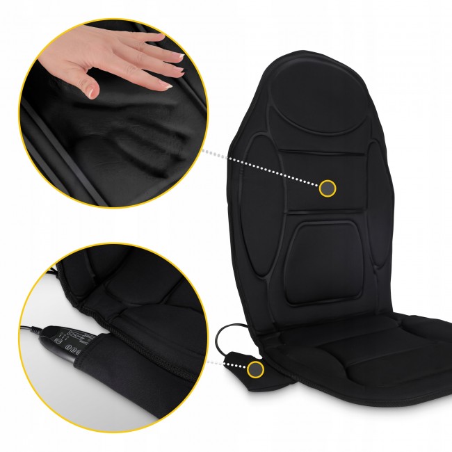 Масажна накидка 4FIZJO Pro з підігрівом Black (P-5905973404082)