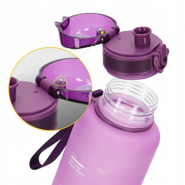 Бутылка для воды спортивная 4FIZJO 1000 мл Pink (P-5905973403764)