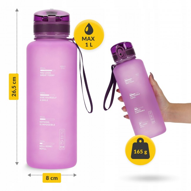 Бутылка для воды спортивная 4FIZJO 1000 мл Pink (P-5905973403764)
