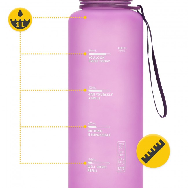 Бутылка для воды спортивная 4FIZJO 1000 мл Pink (P-5905973403764)