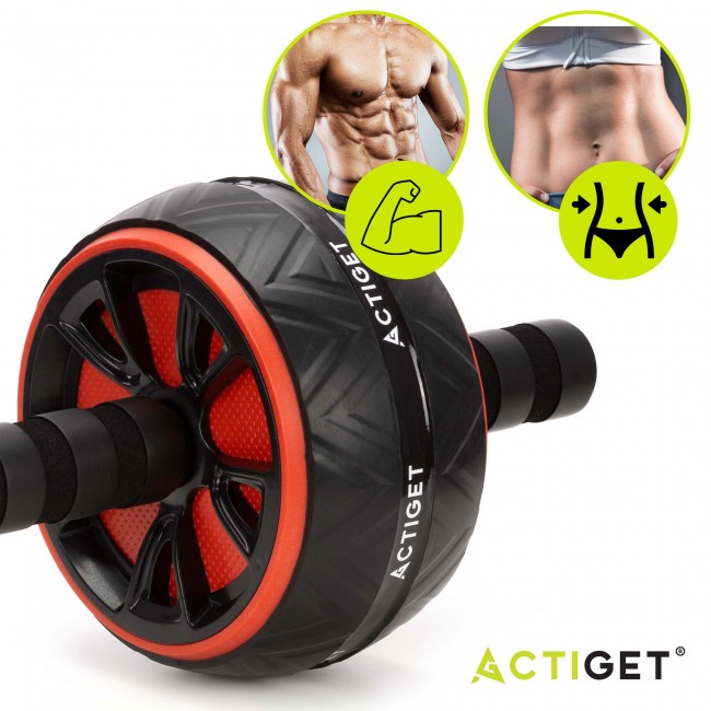 Ролик (гимнастическое колесо) для пресса Actiget Ab Wheel ACT0111 Black/Red