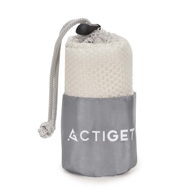 Спортивний рушник Actiget 80 x 40 см з мікрофібри ACT0186 Biege