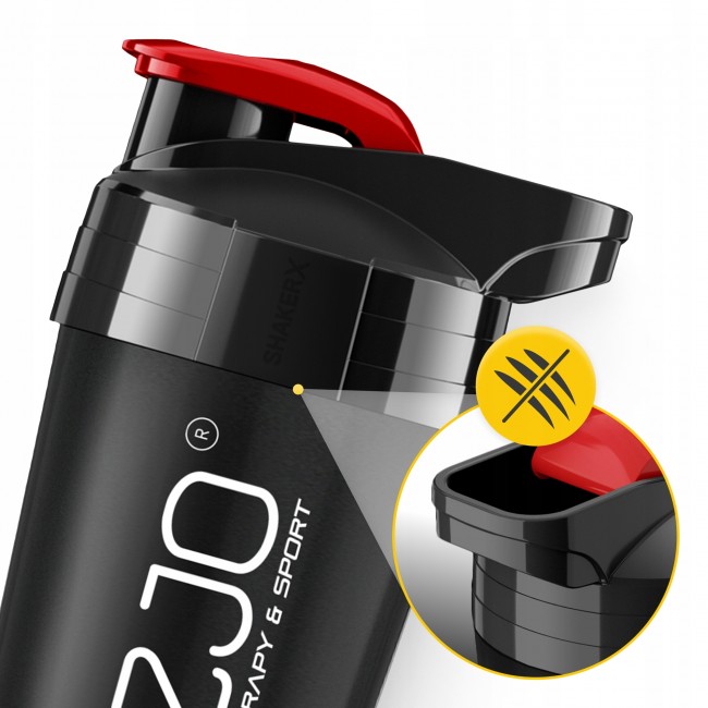 Шейкер спортивный 4FIZJO Ultra 700 мл Black/Red (P-5905973407106)