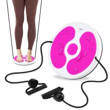 Диск здоров'я для талії Cornix Twisting Waist Disc з еспандерами XR-0447 White/Pink