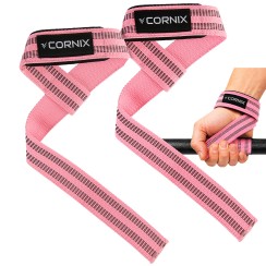 Лямки атлетичні для тяги Cornix Lifting Straps XR-0504 Pink