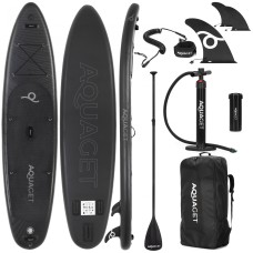 Надувная SUP доска (САП борд) Aquaget 350 см с веслом AQ0040 Black