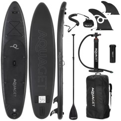 Надувна SUP дошка (САП борд) Aquaget 350 см з веслом AQ0040 Black