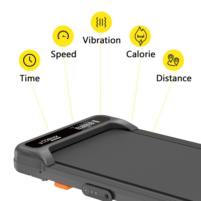 Бігова доріжка для ходьби Cornix Lexi Walking Pad із функцією вібрації Black