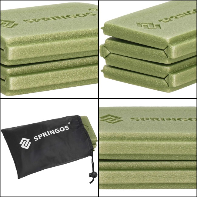 Сидіння туристичне Springos XPE 37.5 x 28 x 0.6 см складане PM0012 Green