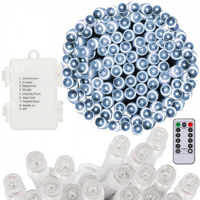 Гірлянда на батарейках Springos 10 м 100 LED Pilot CL4035 Cold White