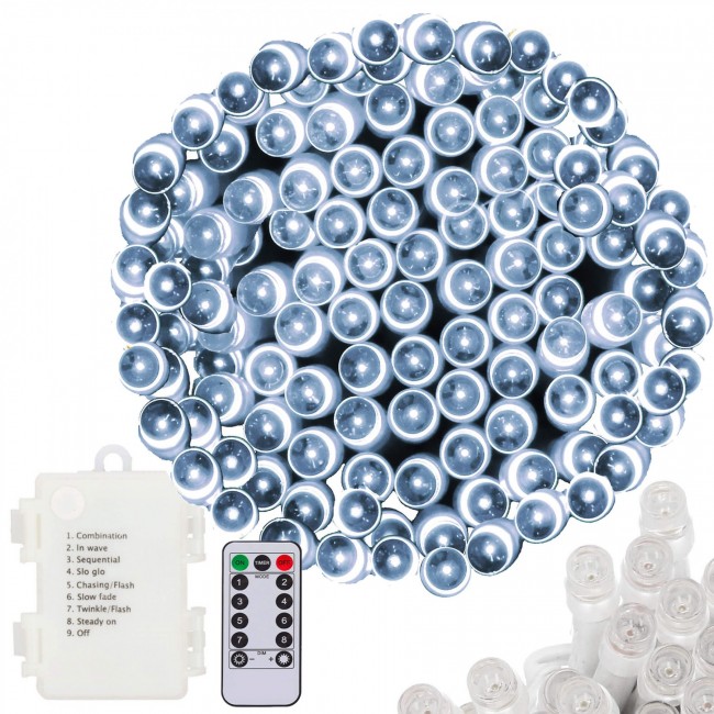 Гірлянда на батарейках Springos 10 м 100 LED Pilot CL4035 Cold White