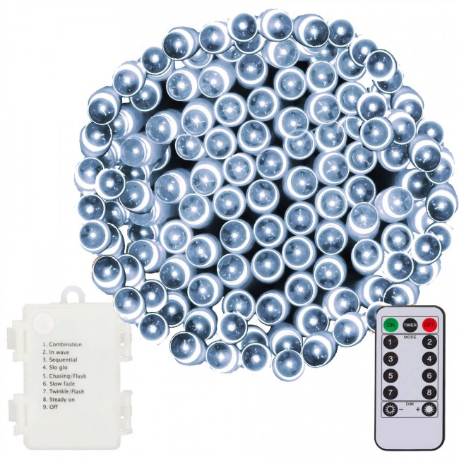 Гірлянда на батарейках Springos 10 м 100 LED Pilot CL4035 Cold White