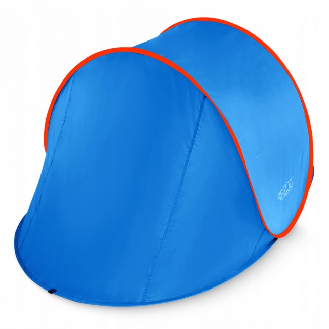 Намет пляжний 4FIZJO Pop-Up 195 x 120 см Blue/Red, що саморозкладається (P-5905973405164)