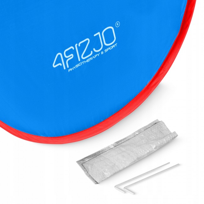 Намет пляжний 4FIZJO Pop-Up 195 x 120 см Blue/Red, що саморозкладається (P-5905973405164)
