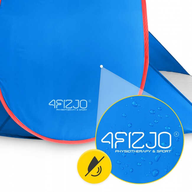 Намет пляжний 4FIZJO Pop-Up 195 x 120 см Blue/Red, що саморозкладається (P-5905973405164)