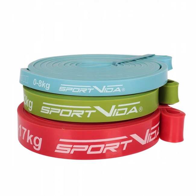 Еспандер-петля (гума для фітнесу та спорту) SportVida Power Band 3 шт 0-17 кгSV-HK0340