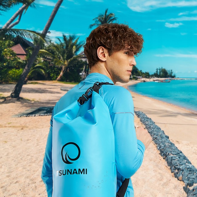 Гермомішок TSUNAMI Dry Pack 10 л водозахисний Sky Blue (P-5905973400046)