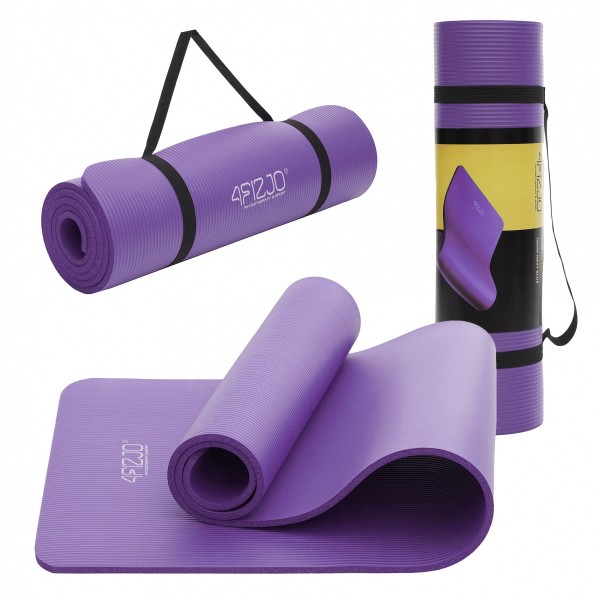 Коврик для фитнеса и йоги 4FIZJO NBR 1.5 см 4FJ0151 Violet