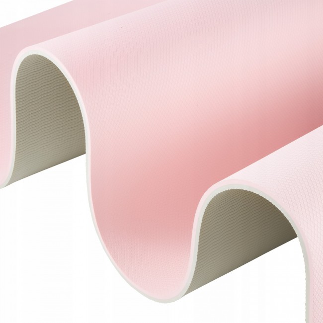Коврик (мат) спортивный 4FIZJO TPE 180 x 60 x 0.6 см для йоги и фитнеса Pink/Grey (P-5907739317063)