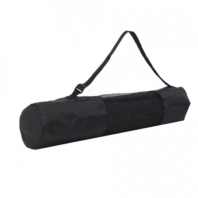 Килимок (мат) спортивний SportVida TPE 183 x 61 x 0.4 см для йоги та фітнесу SV-EZ0051 Black