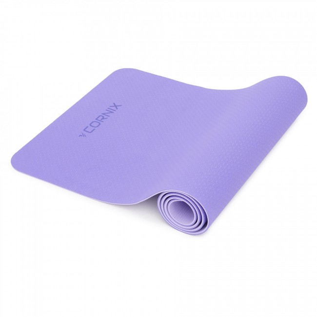 Коврик спортивный Cornix TPE 183 x 61 x 0.6 cм для йоги и фитнеса XR-0004 Violet/Purple Коврик спортивный Cornix TPE 183 x 61 x 0.6 cм для йоги и фитнеса XR-0004 Violet/Purple