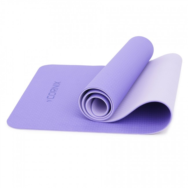Коврик спортивный Cornix TPE 183 x 61 x 0.6 cм для йоги и фитнеса XR-0004 Violet/Purple Коврик спортивный Cornix TPE 183 x 61 x 0.6 cм для йоги и фитнеса XR-0004 Violet/Purple