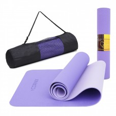Коврик спортивный Cornix TPE 183 x 61 x 0.6 cм для йоги XR-0004 Violet/Purple