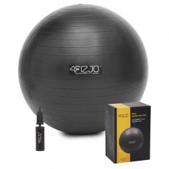 М'яч для фітнесу (фітбол) 4FIZJO 55 см Anti-Burst Black (P-5907739316257)
