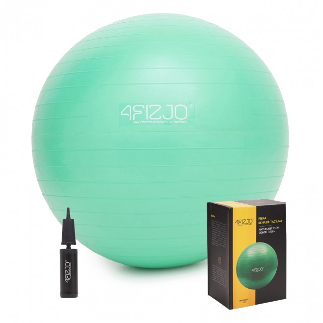 Мяч для фитнеса (фитбол) 4FIZJO 75 см Anti-Burst Green (P-5907222931189) Мяч для фитнеса (фитбол) 4FIZJO 75 см Anti-Burst Green (P-5907222931189)