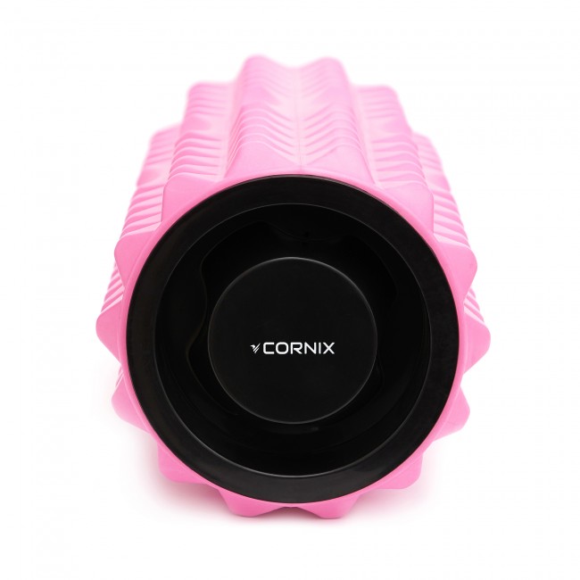 Массажный ролик Cornix EVA 33 x 14 см (валик, роллер) XR-0339 Pink