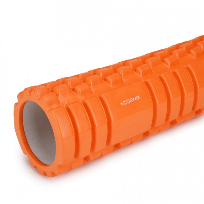 Масажний ролик Cornix EVA 45 x 14 см (валик, ролер) XR-0041 Orange