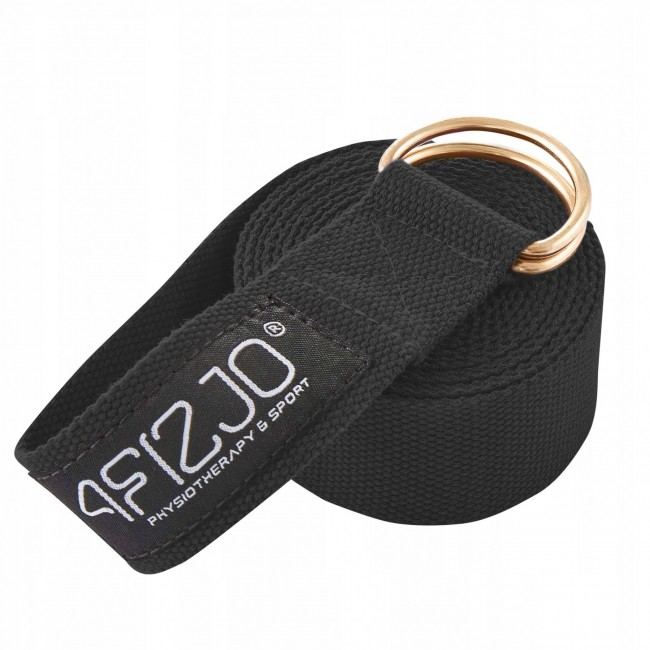 Ремень для йоги 4FIZJO 300 см Black (P-5907739315397)