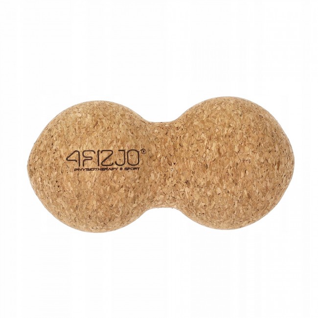 Масажний м'яч подвійний 4FIZJO Lacrosse DuoBall Cork 6.5 x 13.5 см (P-5907739319586)