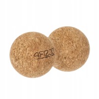 Масажний м'яч подвійний 4FIZJO Lacrosse DuoBall Cork 6.5 x 13.5 см (P-5907739319586)