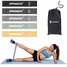 Резинки для фитнеса Springos Mini Power Band набор 5 шт 1-25 кг FA0132