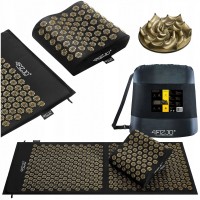 Килимок акупунктурний з подушкою 4FIZJO Ergo Mat XL Аплікатор Кузнєцова Black/Gold (P-5907739313843)