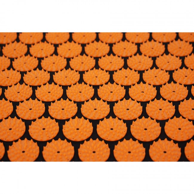 Коврик акупунктурный с валиком Cornix Classic Mat Аппликатор Кузнецова XR-0111 Black/Orange